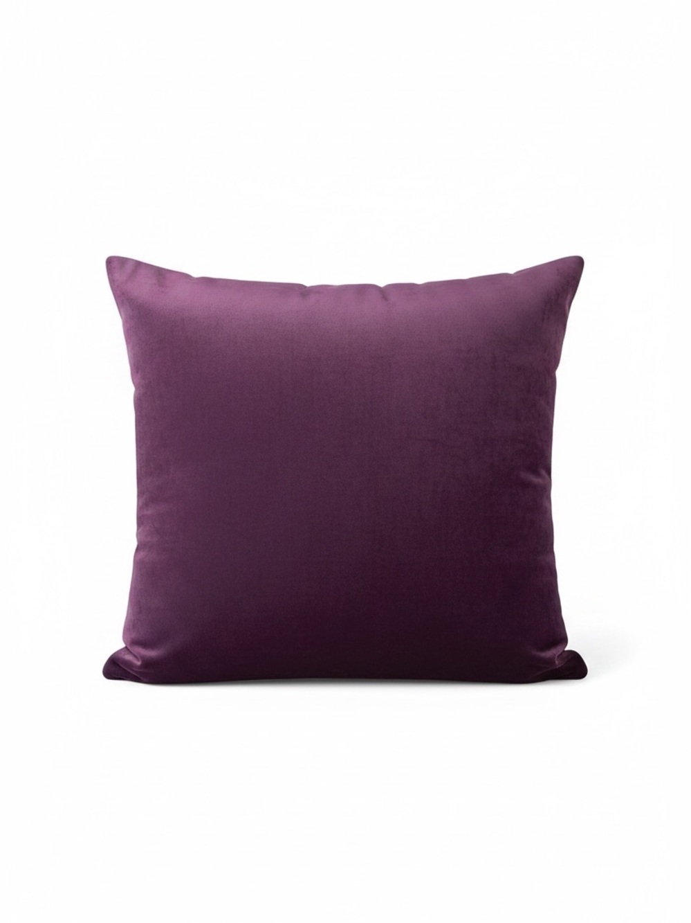 POD Purple Velvet Decorative Pillow Case 48cm Side Zip Made in Hungary